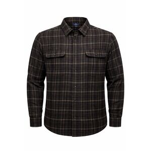 George Men's XL  Long Sleeve Flannel Shirt brown Buffalo